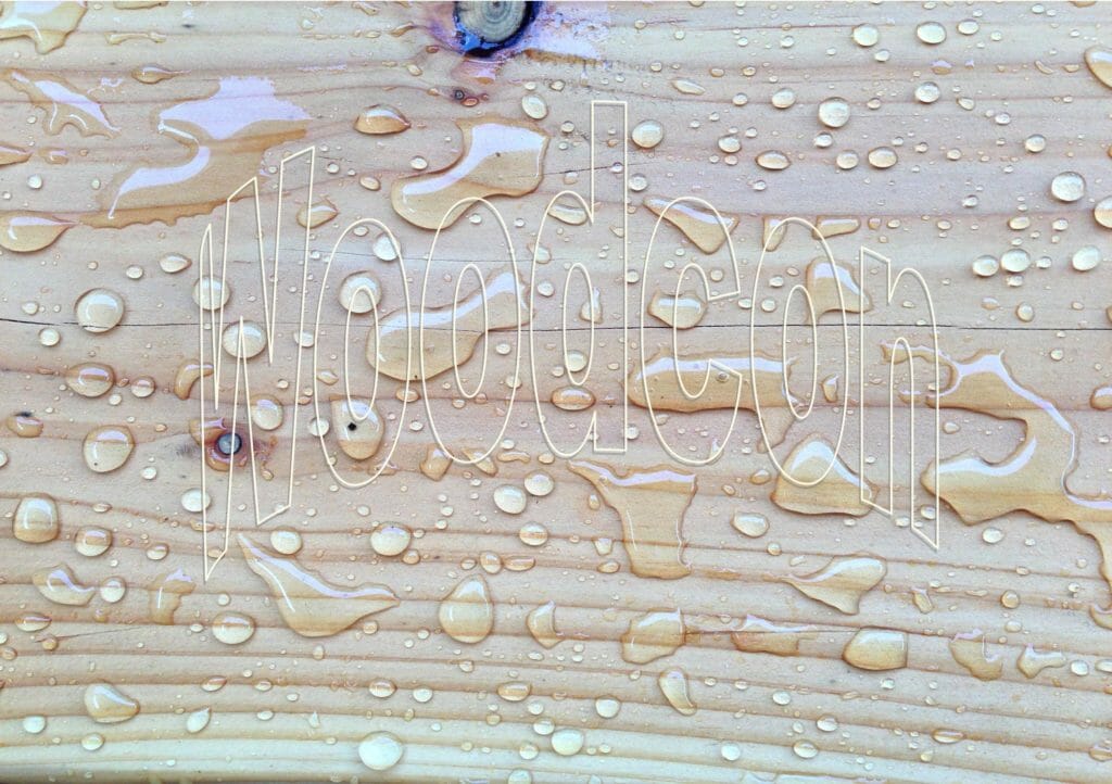 hout waterafstotend met woodcon