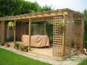 Notebook Lot opener Zelf een houten pergola maken | Ecoform Europe - NL