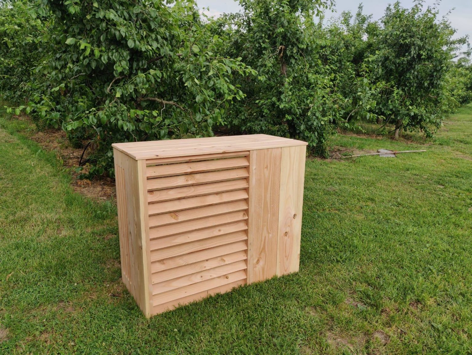 Houten airco ombouw impregneren Ecoform Europe NL