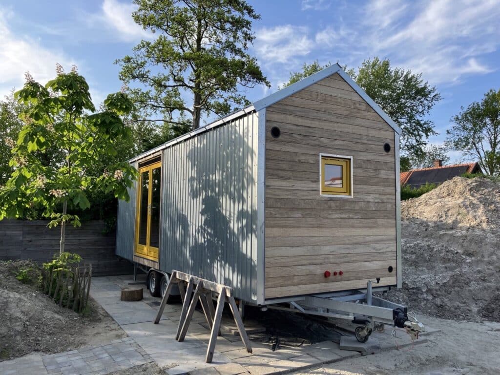 tiny house geïmpregneerd met woodcon